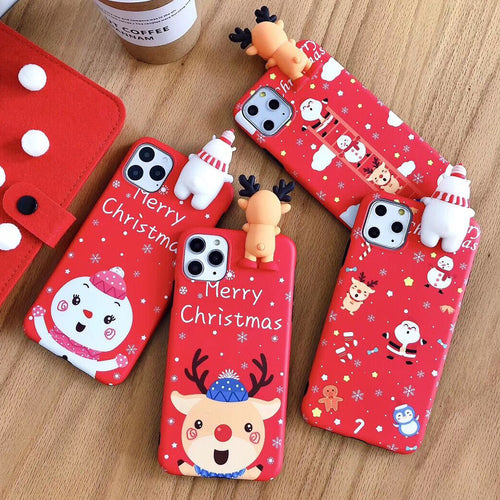 Funda de teléfono navideña