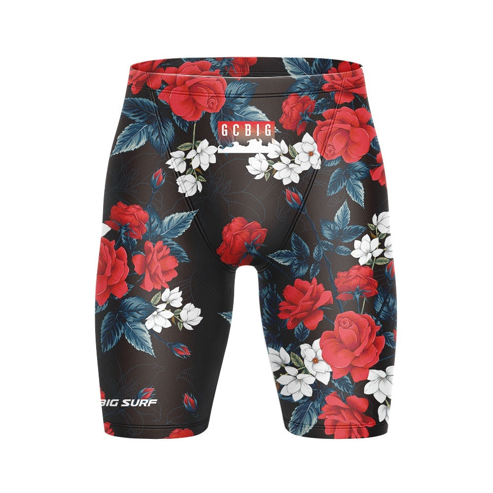 Men's Swimming Trunks Quick-drying Tight Team Production Clothes Outdoor Running