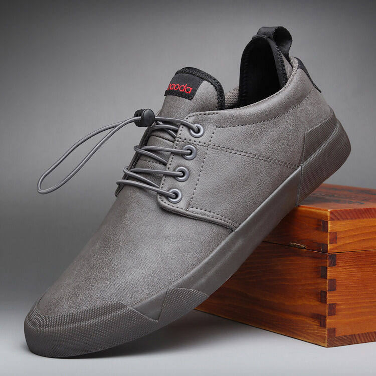 Zapatos casuales de cuero de nuevo estilo para hombre, zapatos planos