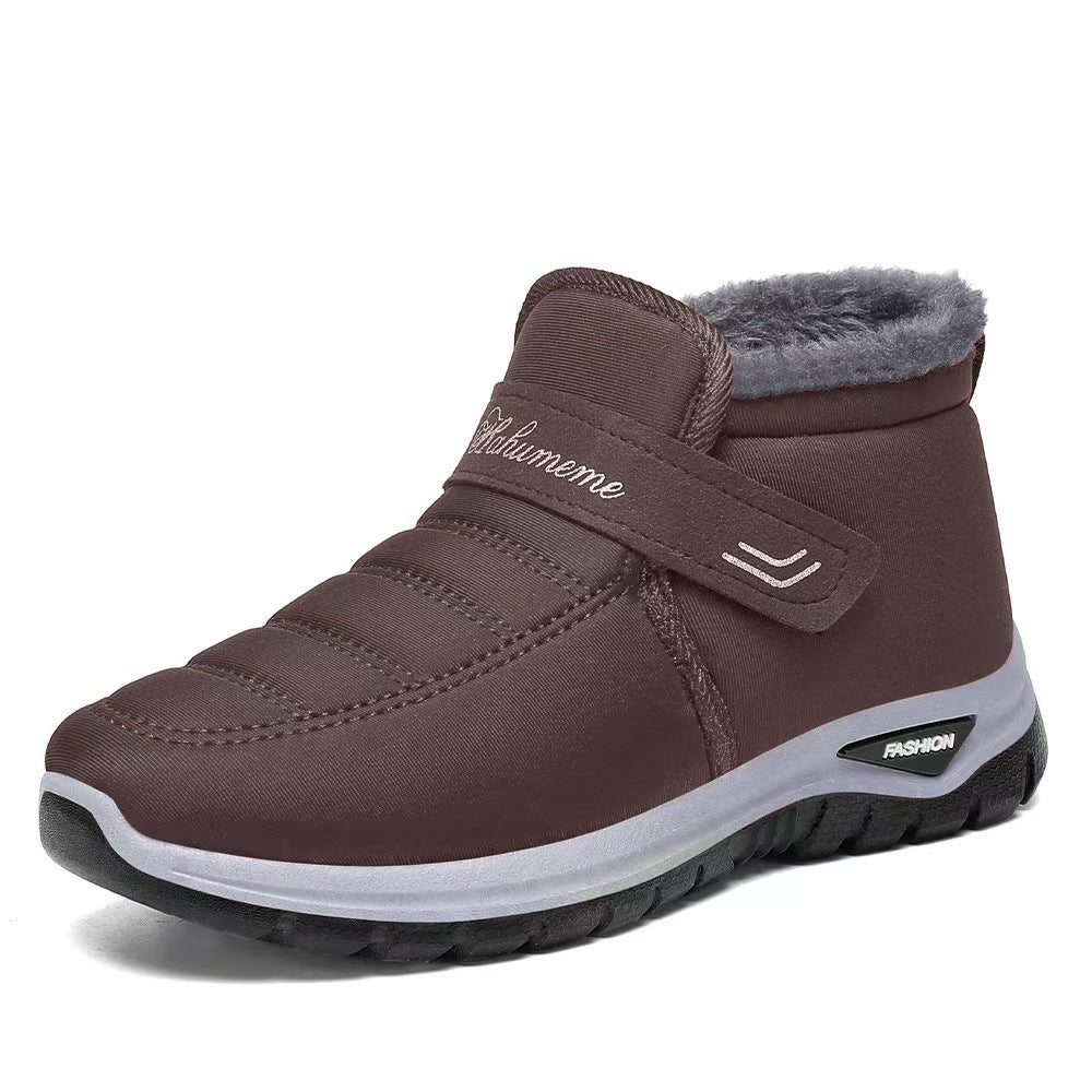 Botas de nieve extra cálidas para hombres y mujeres de mediana edad y mayores, diseño unisex.