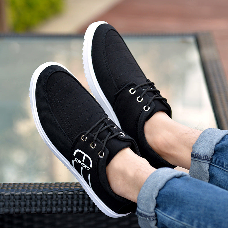 Nuevos zapatos de aire de otoño, zapatos casuales para hombre, zapatillas de deporte, zapatos de moda coreanos sin cordones