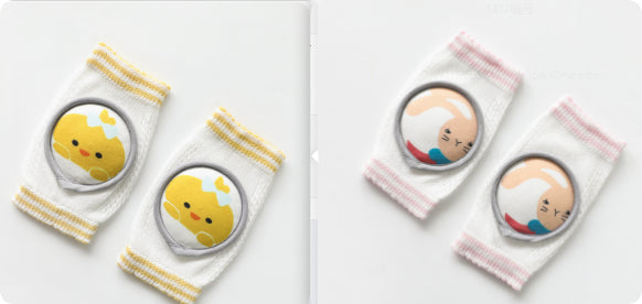 Rodilleras para bebé, accesorios de dibujos animados, coderas para muñecas, juego de aprendizaje para bebés