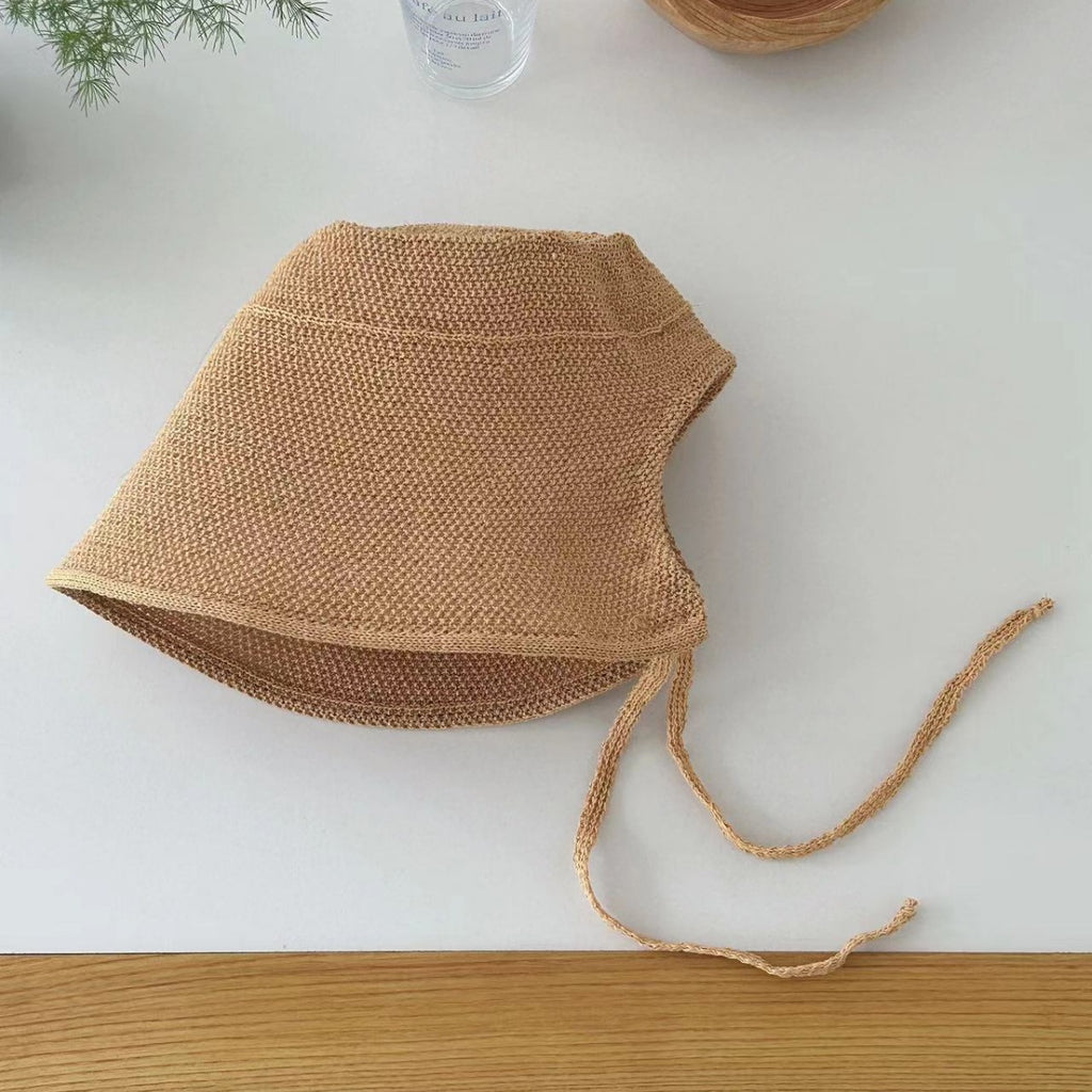 Sombrero de pescador de ala ancha y parte superior plana estilo francés para mujer