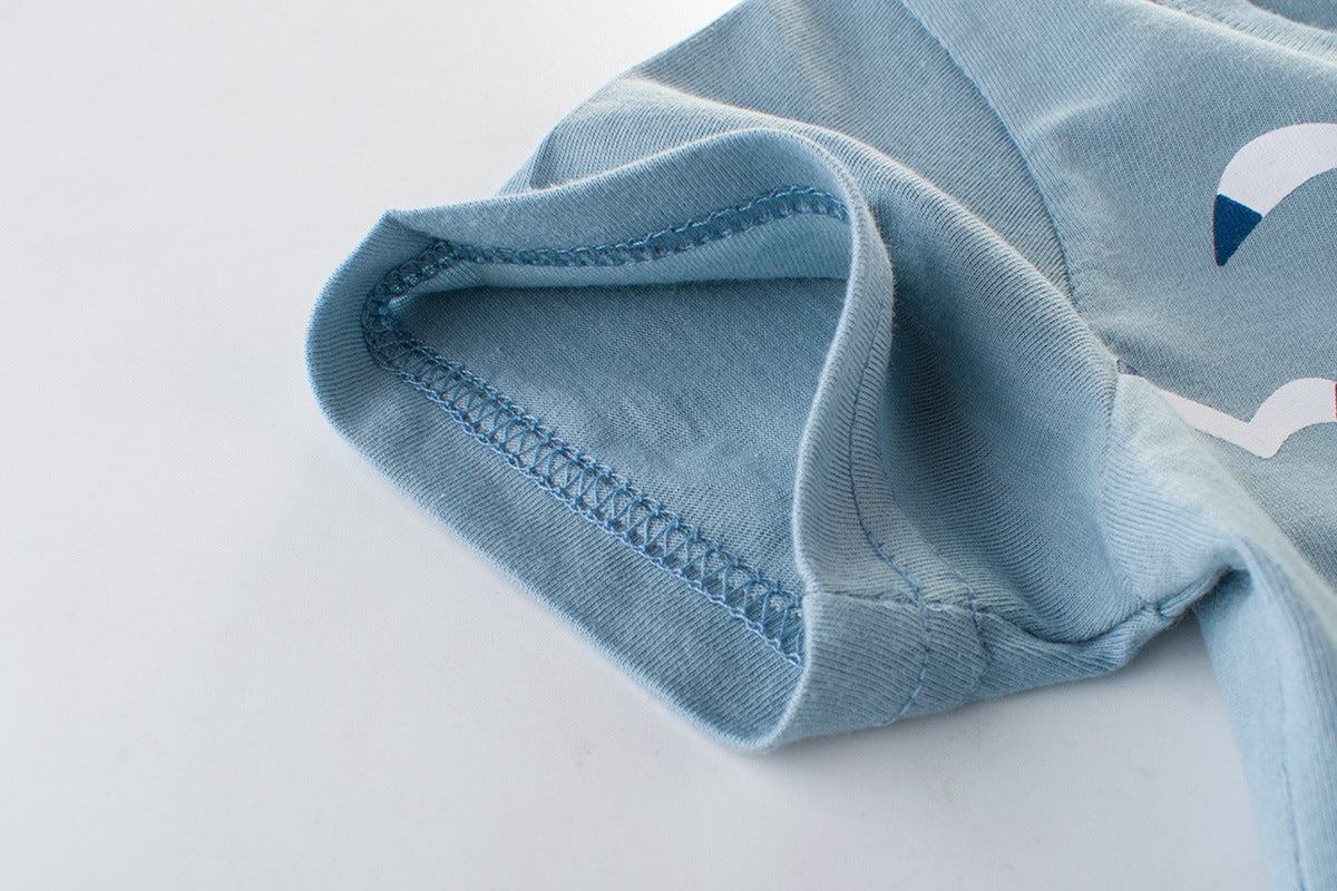 Camisetas de manga corta para niños, ropa de bebé, niños