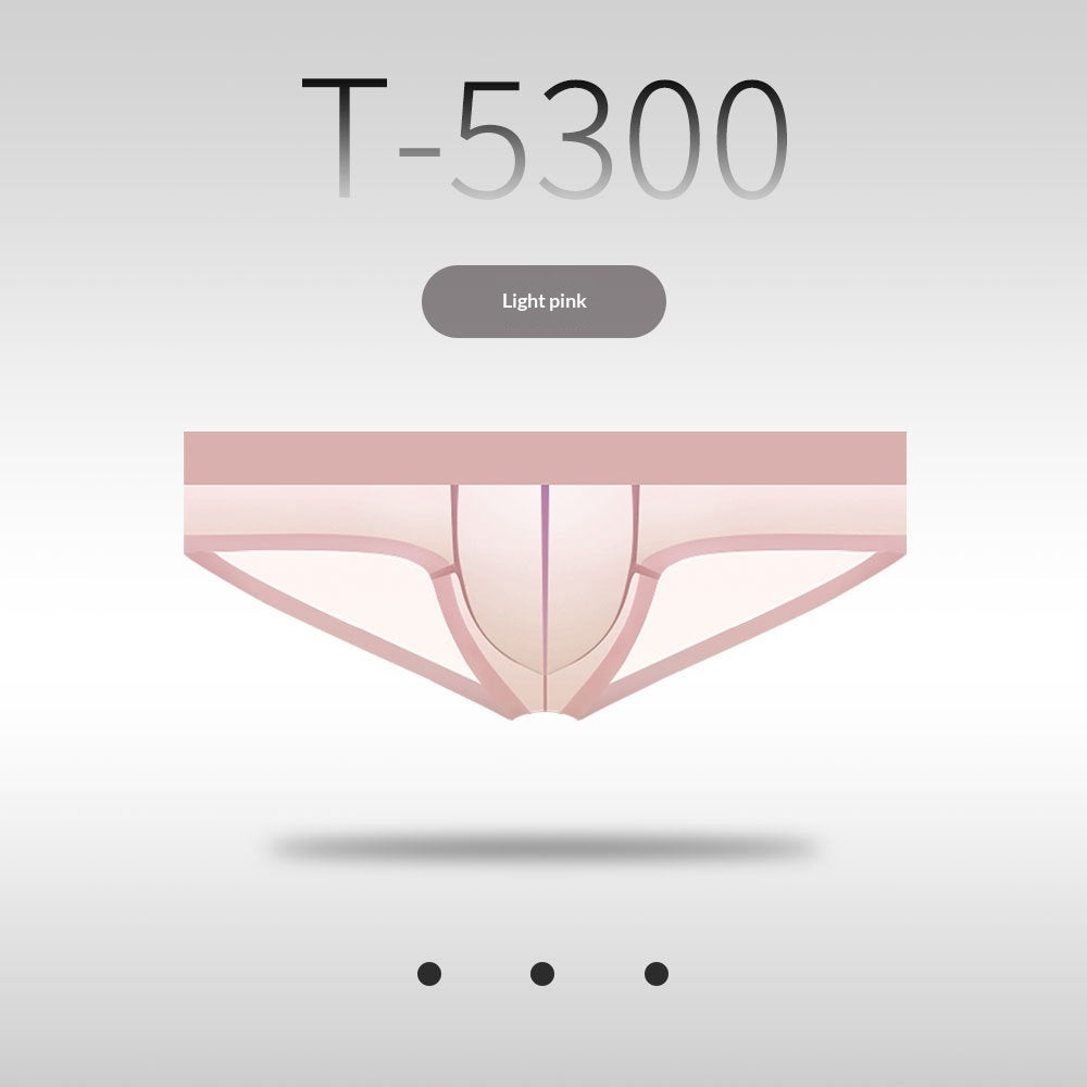 Calzoncillos bóxer ultrafinos de seda helada sin costuras para hombre