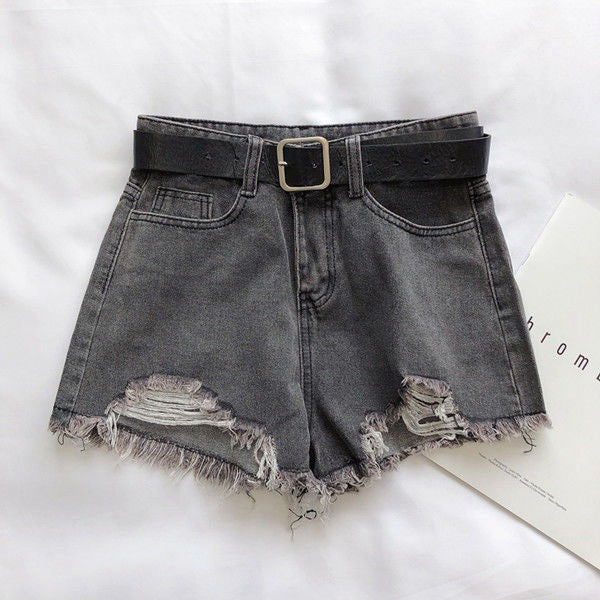 Pantalones cortos de mezclilla Spicy Girl, estilo adelgazante de cintura alta