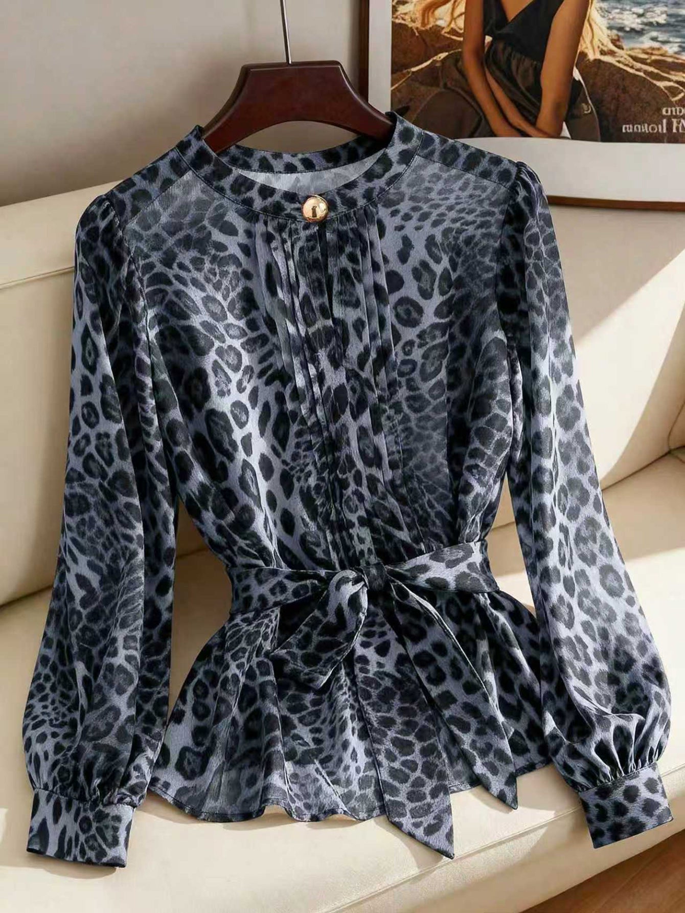 Loose-fit Chic Chiffon Blouse For Women