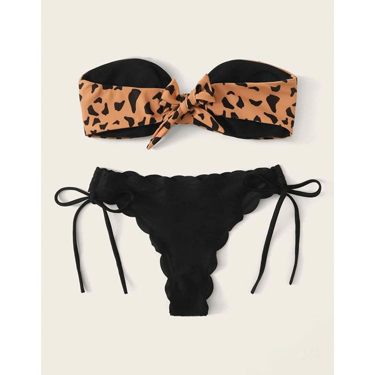 Women's split swimwear Women Two Piece Swimsuit Beach Vacation Summer