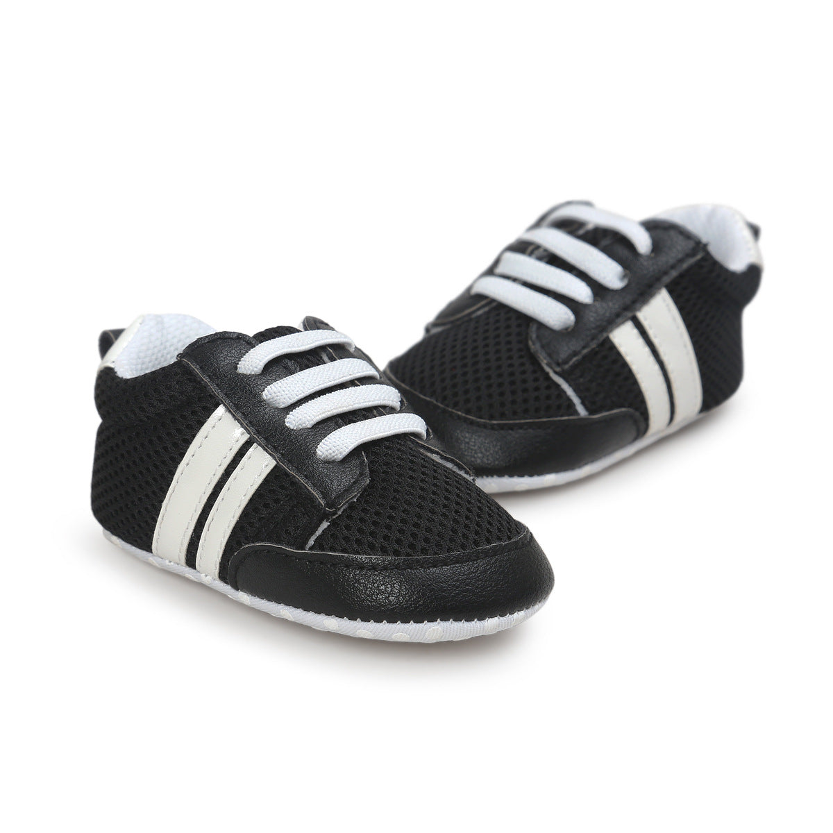 Mocasines para bebé niño y niña, de piel sintética, antideslizantes, suaves, para recién nacidos