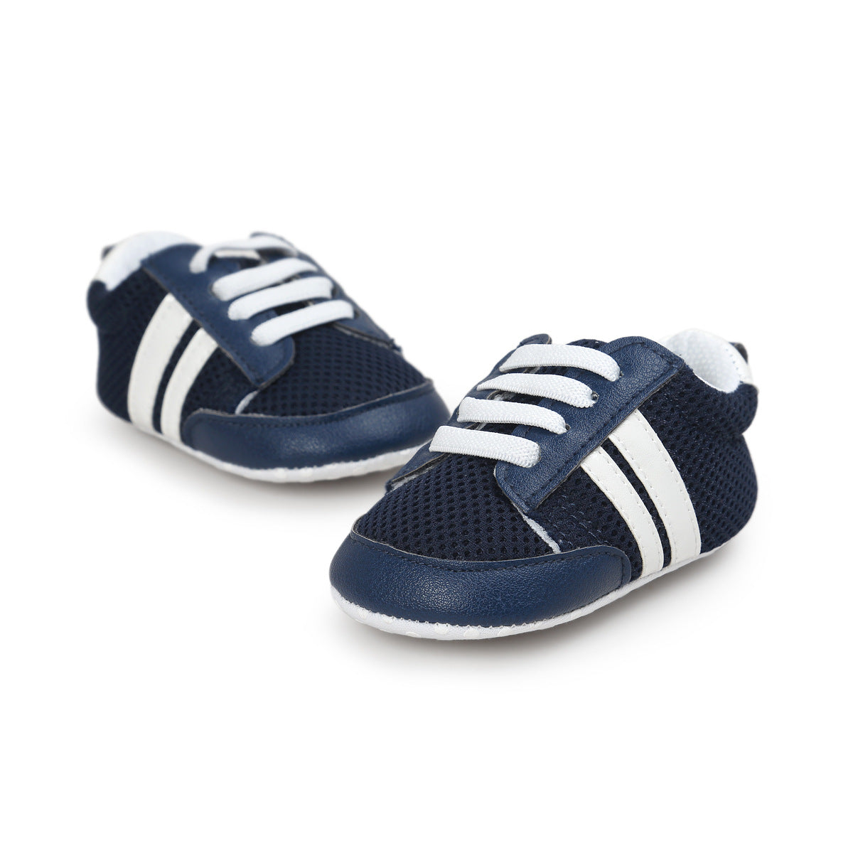 Mocasines para bebé niño y niña, de piel sintética, antideslizantes, suaves, para recién nacidos