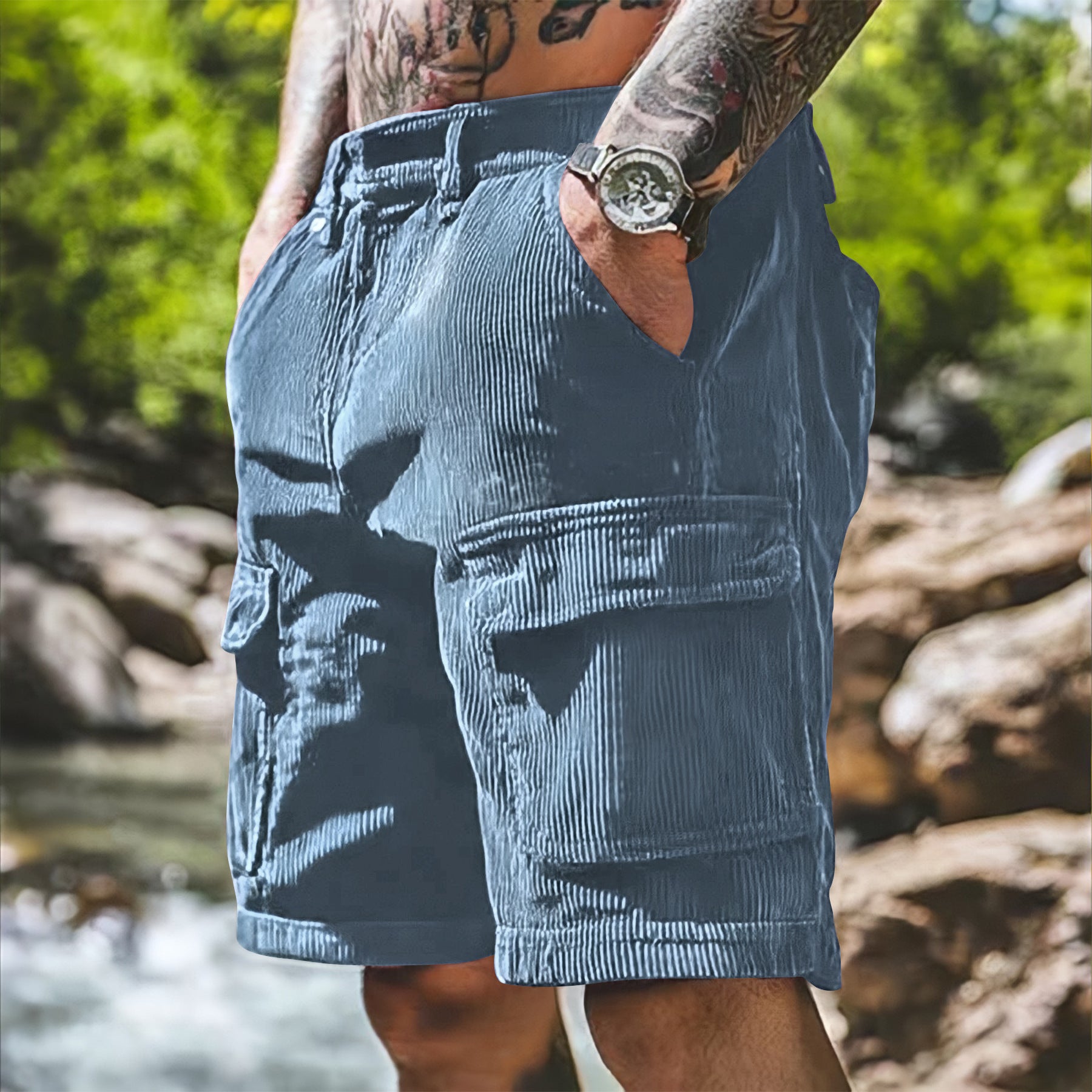 European-size Summer Work Shorts Men's Casual Pants
