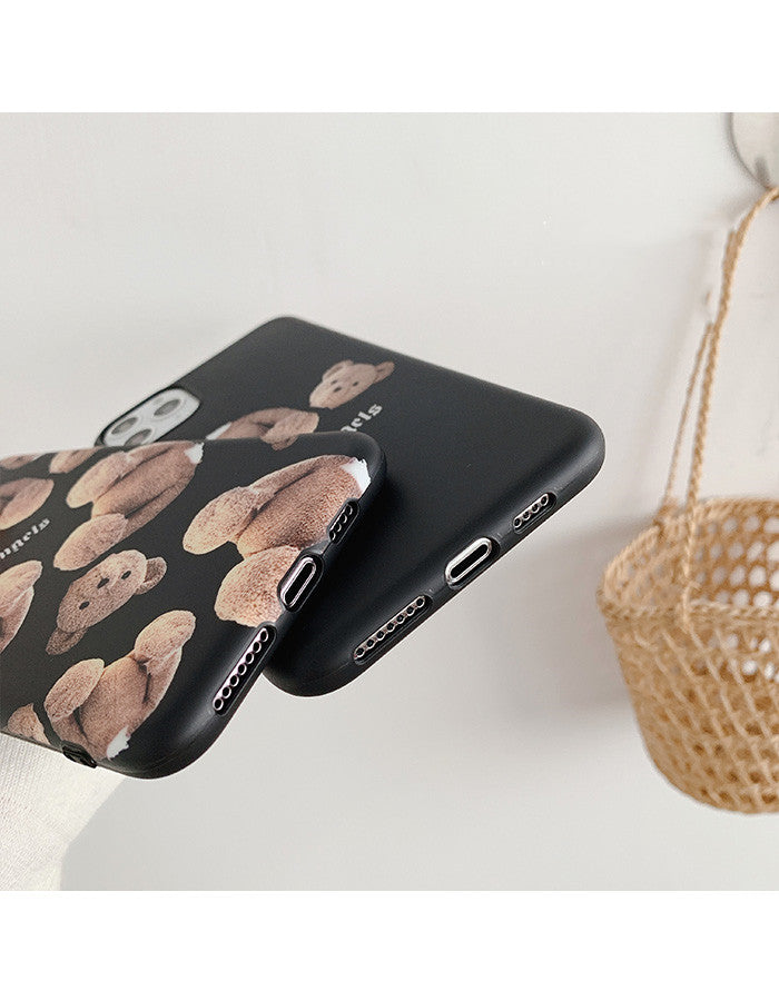 Compatible con: funda de silicona suave para teléfono con diseño de osito de peluche.