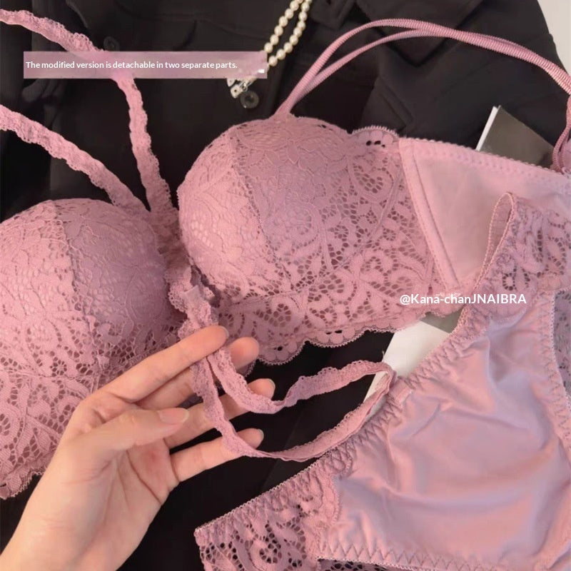 Lace Bra And Lingerie Set