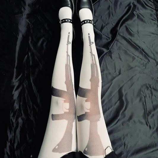 Medias japonesas con estampados para mujer, dulces y atrevidas, para todas las estaciones.