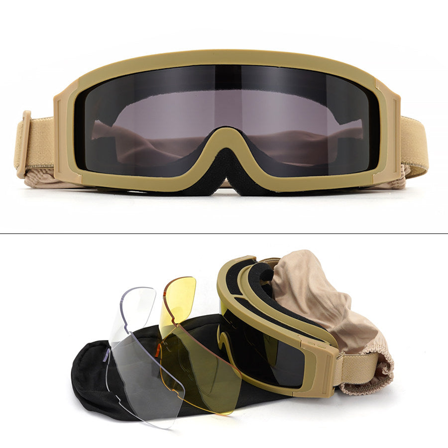 Anti Fog Tactical Anti Explosion Shooting Glasses Can Be Worn For Myopia