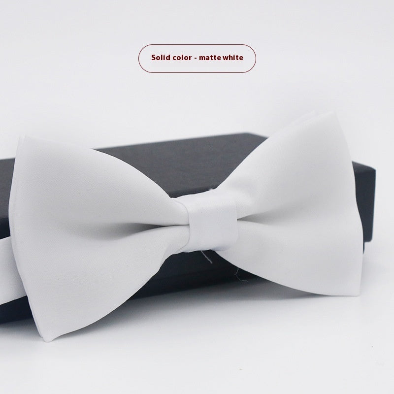 Corbata de lazo para novio, de color liso, para boda, negocios, informal, para hombre