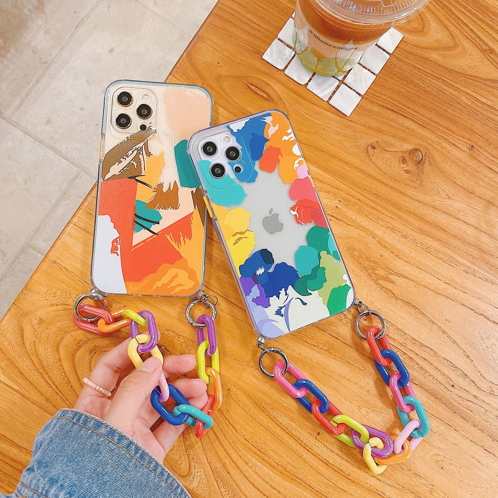Funda protectora personalizada para teléfono móvil con pulsera