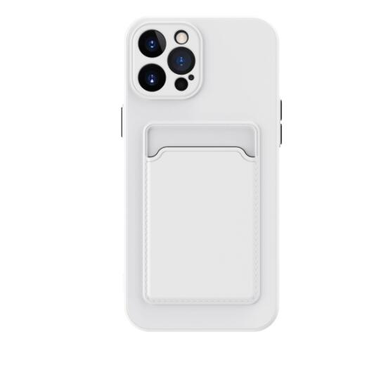 Funda de silicona líquida para teléfono de color puro y sencillo