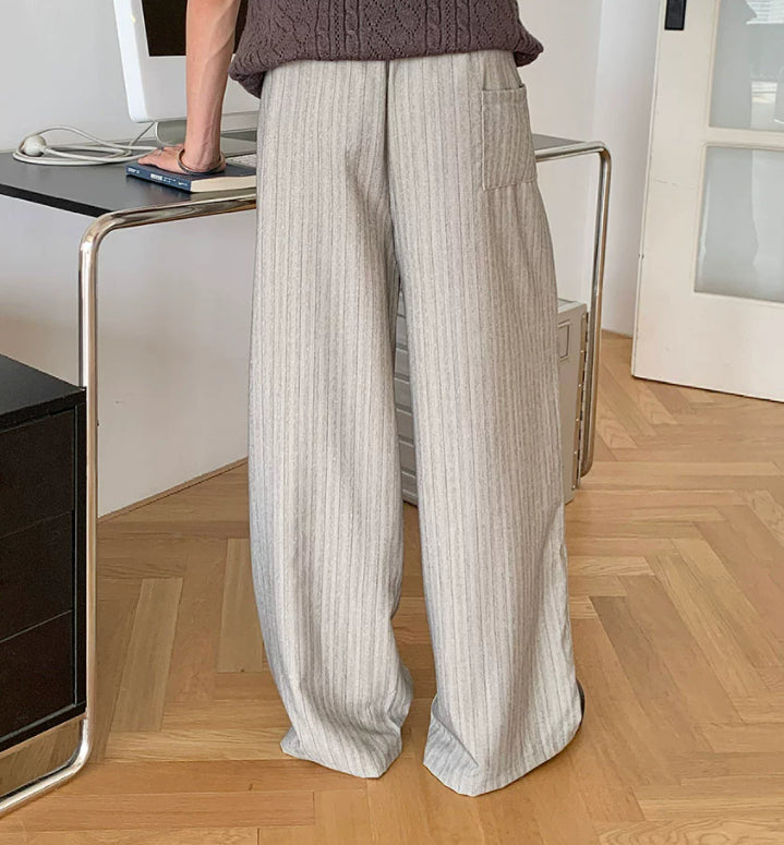 Mens Casual Striped Dress Pants