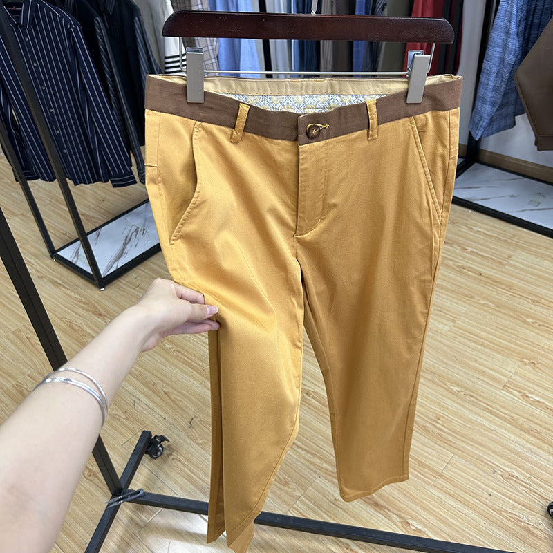 Pantalones rectos ajustados, cómodos, transpirables y agradables para la piel.