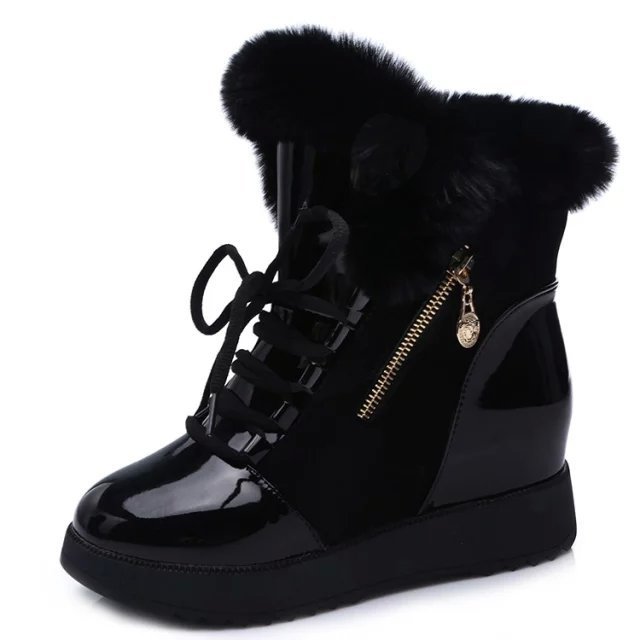 Botas de nieve de piel