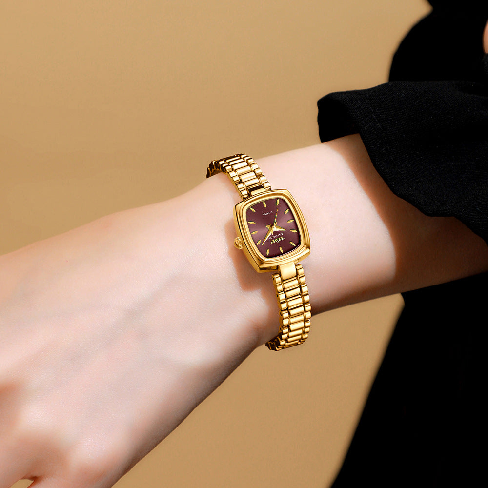 Reloj vintage pequeño dorado Niche para mujer