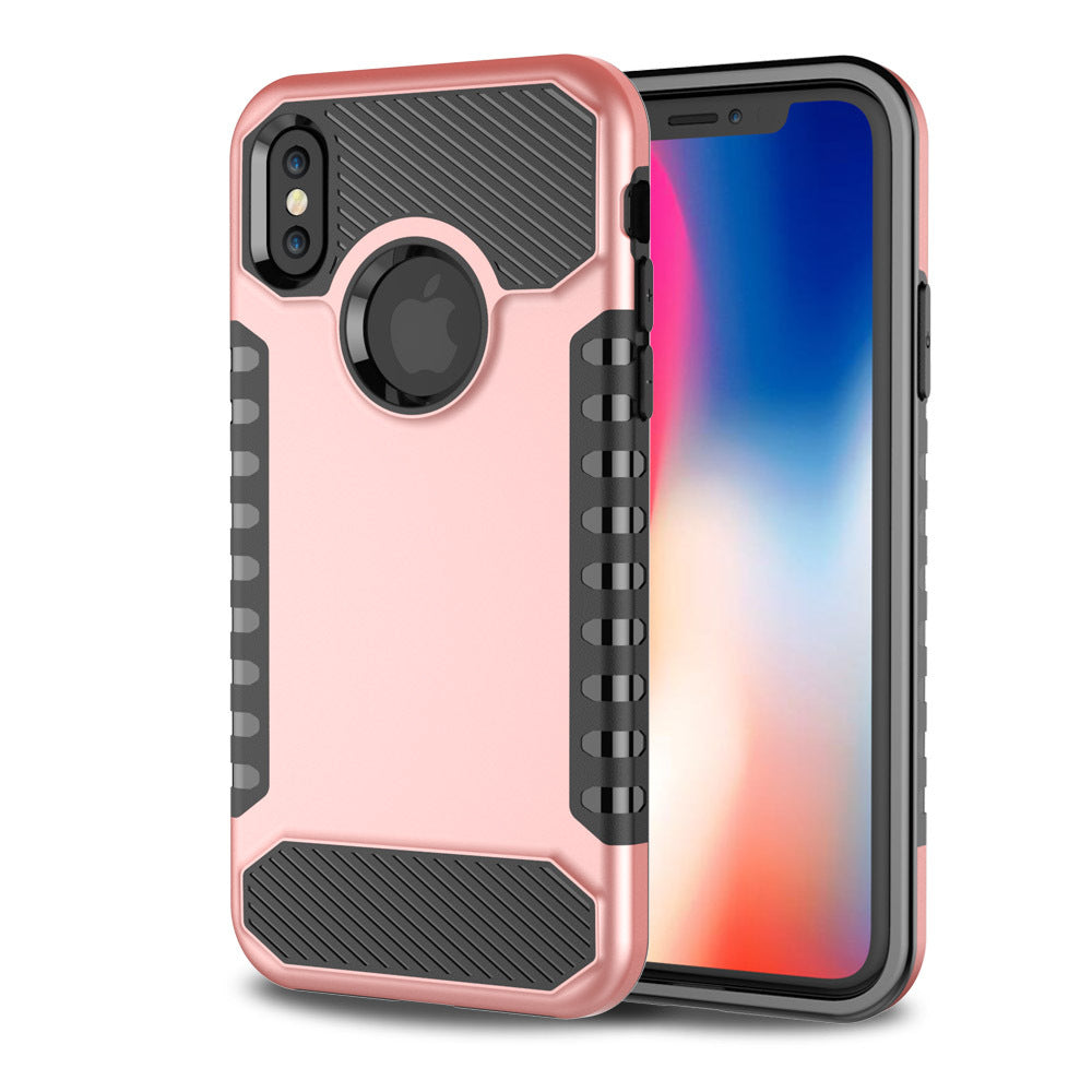 Compatible con Apple, Suministro puntual X Carcasa para teléfono móvil X Carcasa protectora para teléfono móvil Doble Uno Anticaída Comercio exterior Teléfono móvil