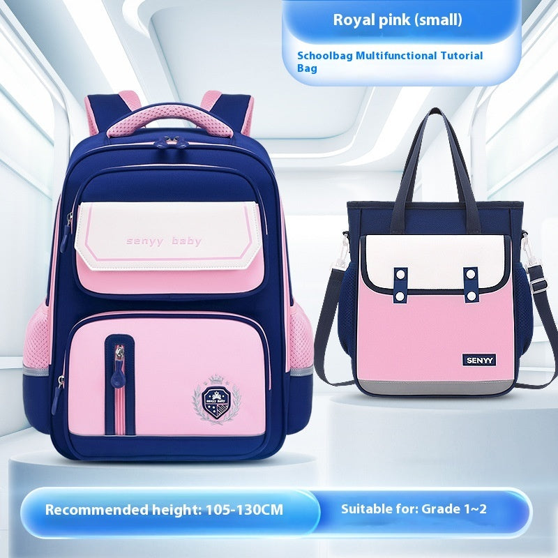 Mochila infantil con protección para la columna vertebral, impermeable, de tela Oxford de gran capacidad