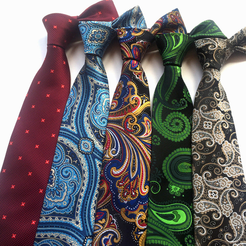 Corbata de jacquard de poliéster para hombre, informal y formal