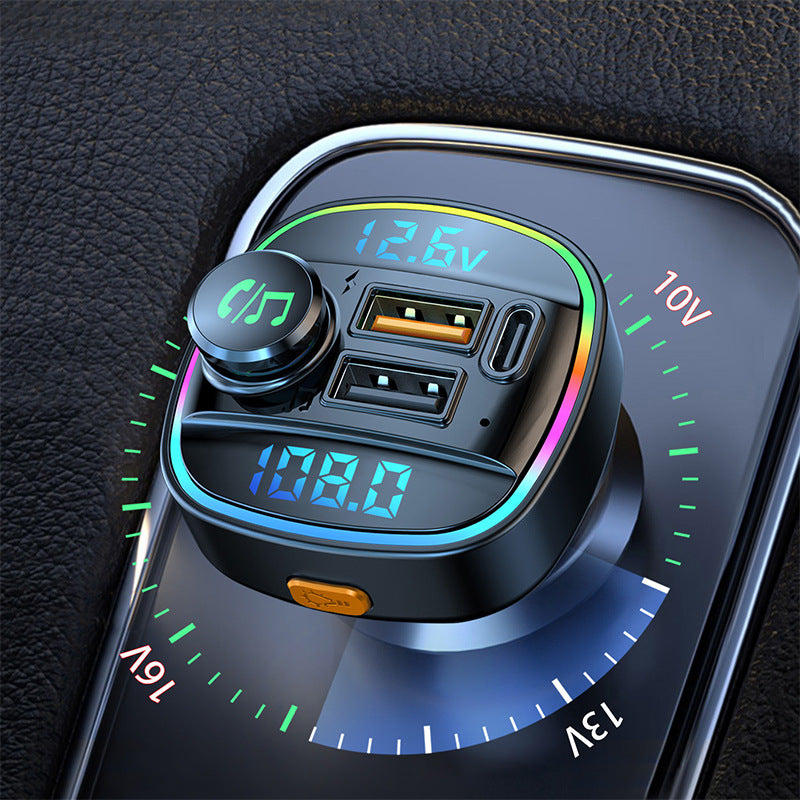 Transmisor FM Bluetooth 5.0, modulador de radio manos libres para coche, reproductor MP3