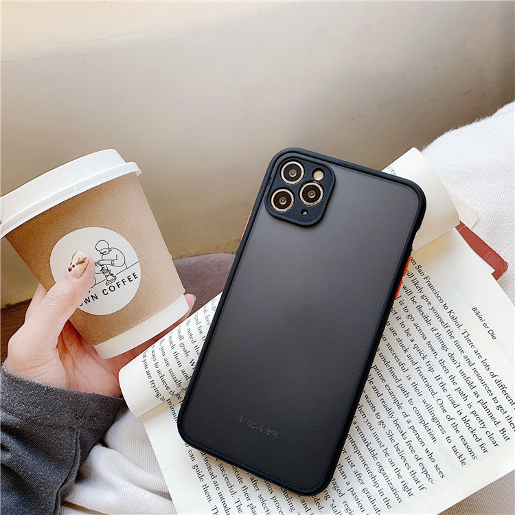 Funda de teléfono transparente esmerilada