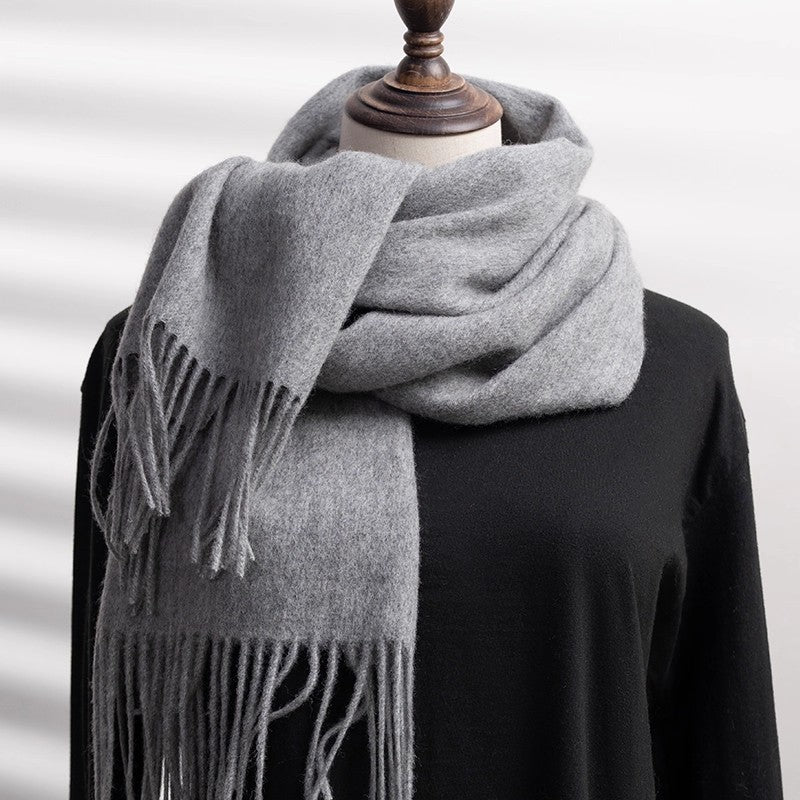 Polaina de cuello extra gruesa, cálida, versátil y de color sólido para hombre