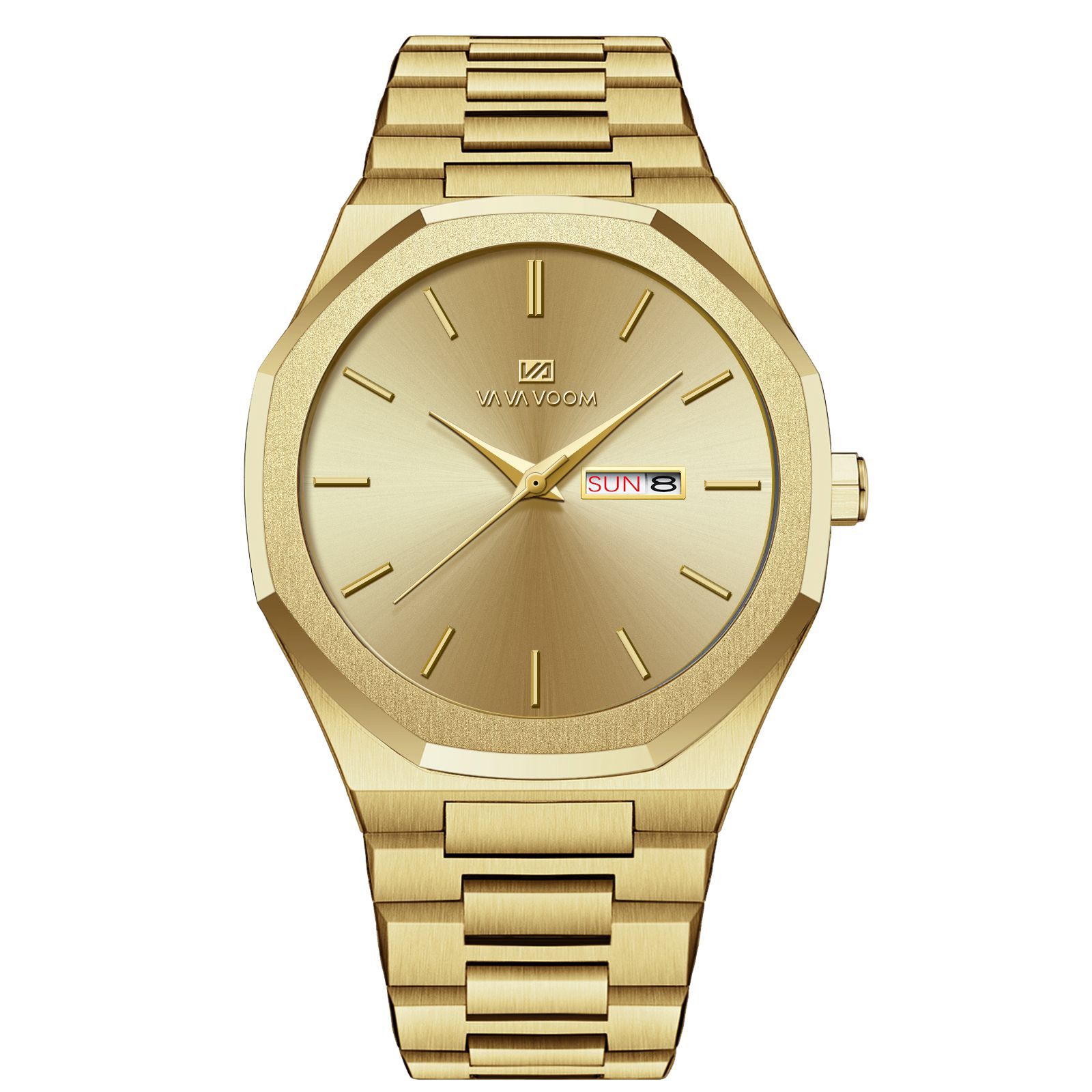 Reloj de hombre con cadena de acero para negocios y estilo informal
