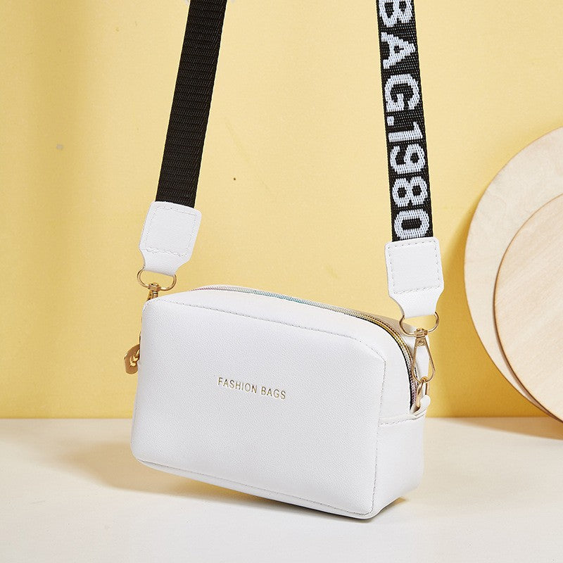 Bolso bandolera para mujer, estilo moderno y transfronterizo, con cremallera.