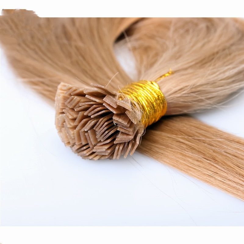 Extensiones de cabello con reflejos de color nano planos de cabello real