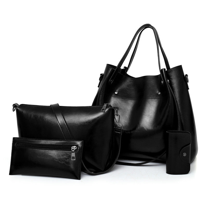 Nuevo conjunto retro de cuatro piezas para madre e hijo para mujer