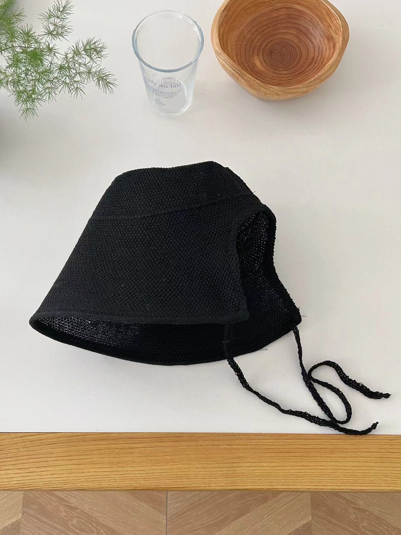 Womens French-style Flat-top Wide-brimmed Fisherman Hat