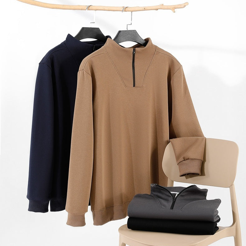 Fashionable Casual Versatile Best-selling Fleece-lined Mens Top