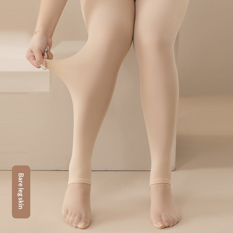 Medias de forro polar ligero para mujer que realzan las piernas y son ideales para la primavera.