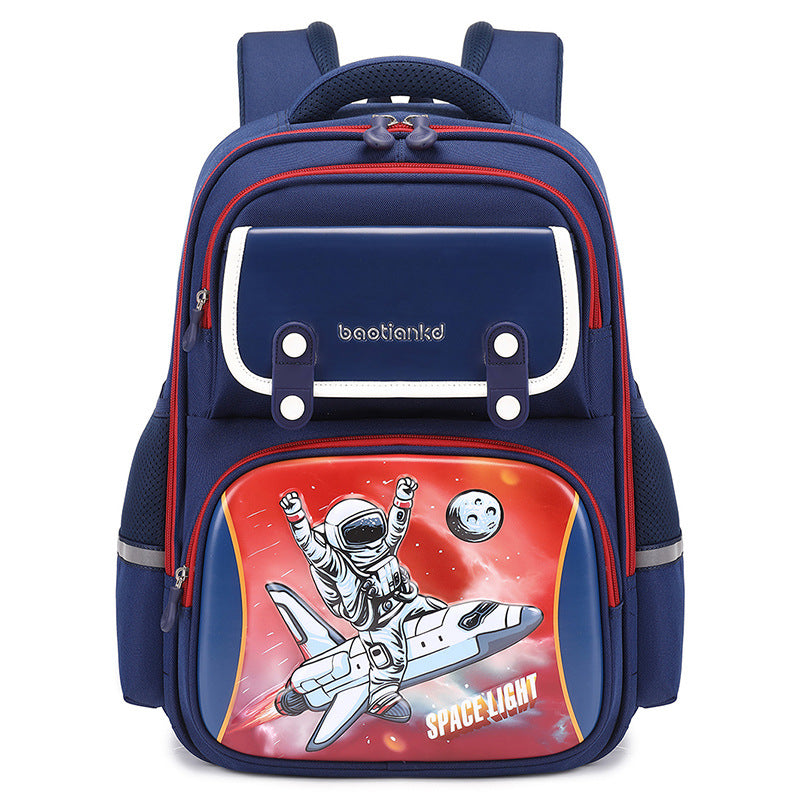 Mochila escolar para niños, ligera, de gran capacidad y con dibujos animados.