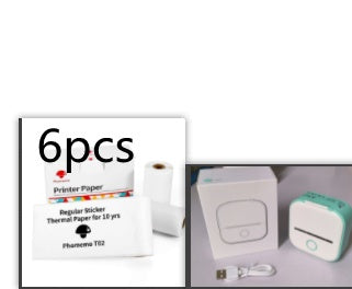 Mini impresora térmica portátil de etiquetas, impresora de fotos para el hogar, impresora de preguntas incorrectas para estudiantes, mini impresora de etiquetas compatible con Bluetooth, etiqueta de precio