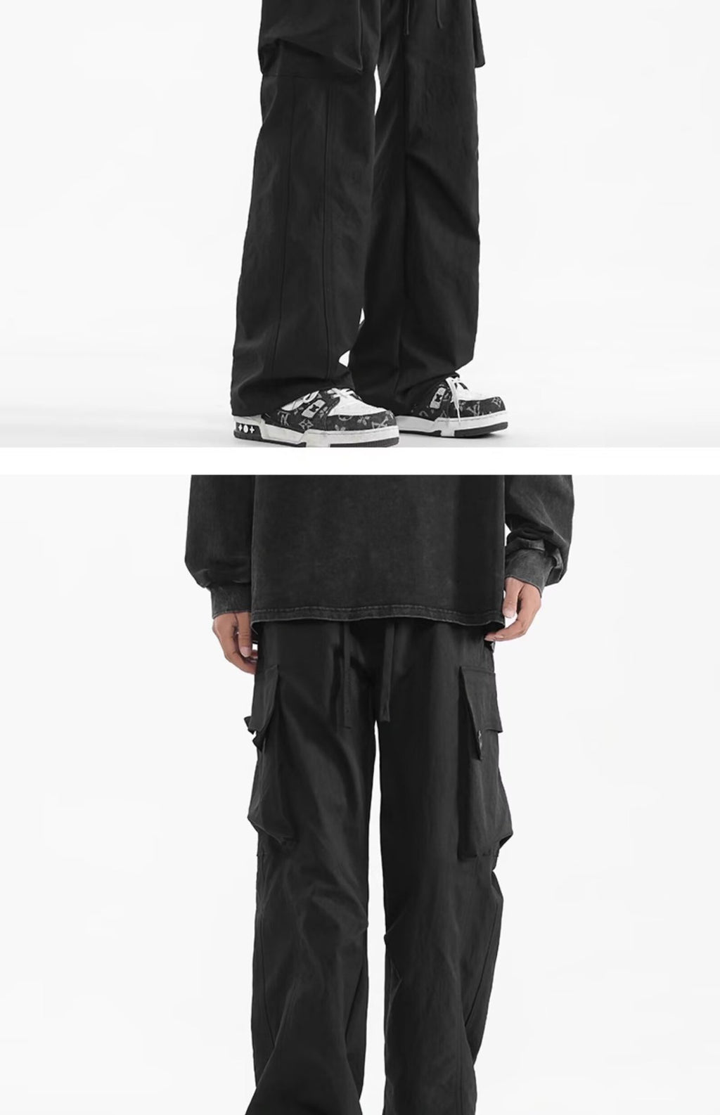 Pantalones de trabajo casuales holgados para hombre para verano