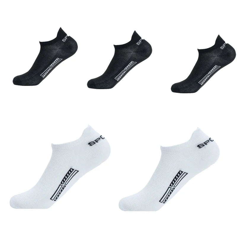 Calcetines deportivos bajos de malla transpirable para hombre