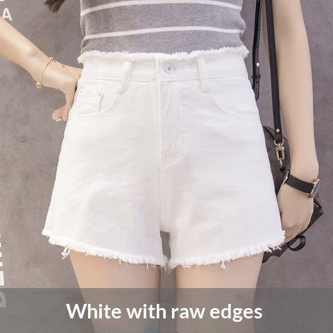 Nuevos pantalones cortos vaqueros para mujer para el verano, estilo coreano, adelgazantes y súper versátiles.