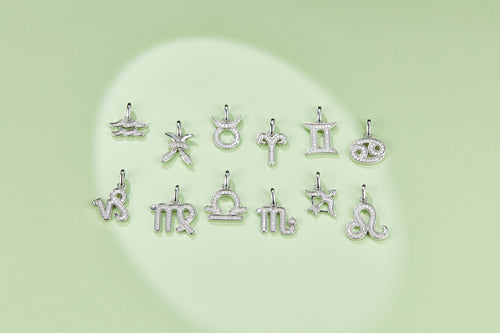 12 Zodiac Signs - Libra, Set With Top-quality Moissanite, Luxurious And Fashionable Light Luxury Trend Jewelry, Silver Necklace, Pendant S925 Silver Electroplated Platinum