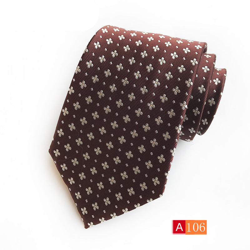 Corbata de jacquard de poliéster para hombre, informal y formal
