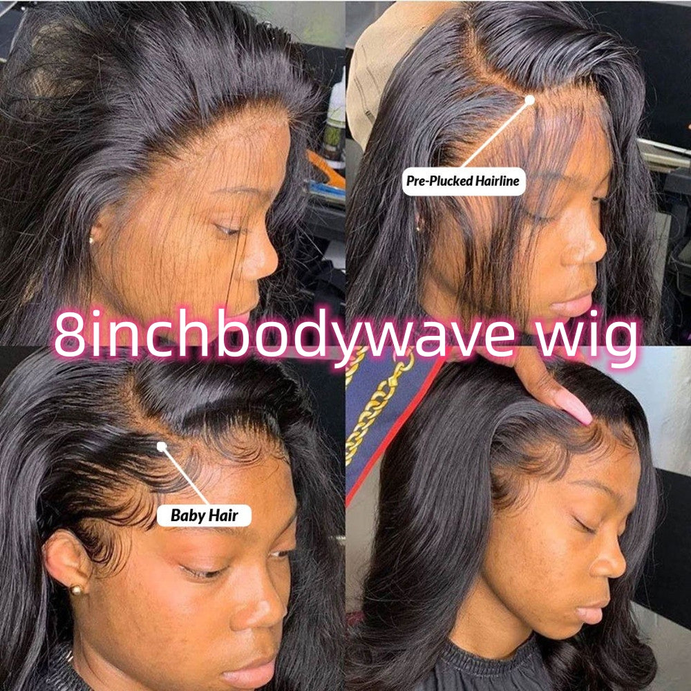 Pelucas de cabello humano con ondas corporales y encaje frontal completo de 360 ​​grados