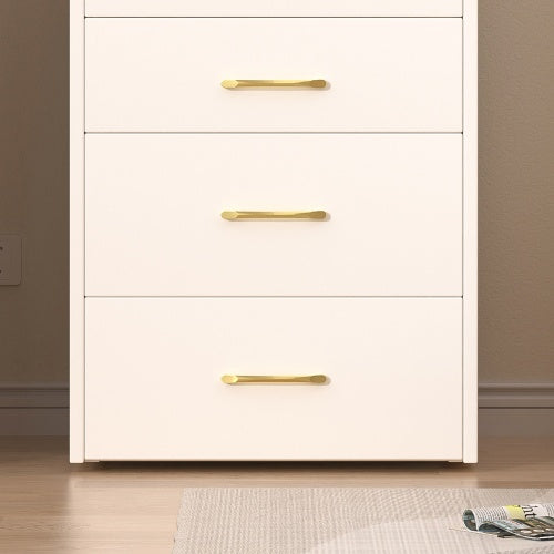 Tocador 3 en 1 con espejo abierto, pequeño juego de tocador con escritorio de cristal visible, compacto con 3 cajones, para dormitorio.