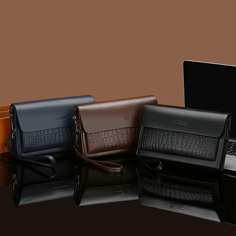 Nuevo bolso de mano informal con múltiples ranuras para tarjetas para hombre