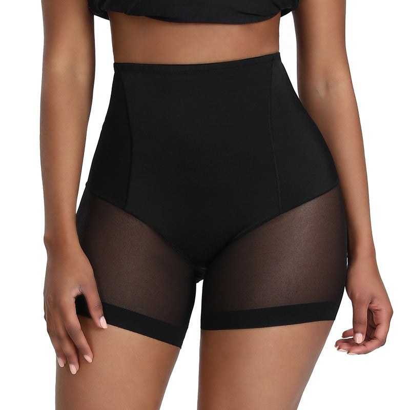 Pantalones de control de abdomen de tiro medio para mujer, ultrafinos, que se ajustan a la cintura, estilo bóxer